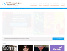 Tablet Screenshot of denverphilharmonic.org
